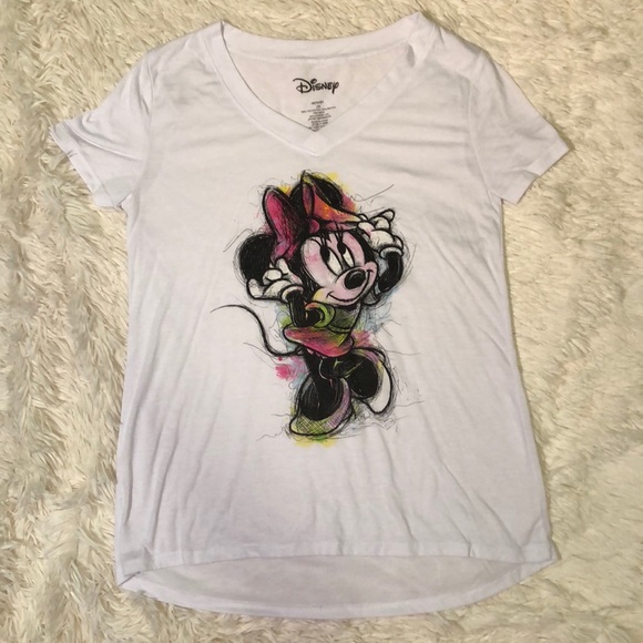 Disney's Minnie Mouse V-Neck Graphic Tee - Picture 3 of 7